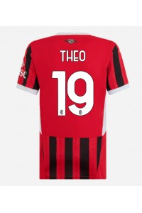 Fotbalové Dres AC Milan Theo Hernandez #19 Dámské Domácí Oblečení 2024-25 Krátký Rukáv